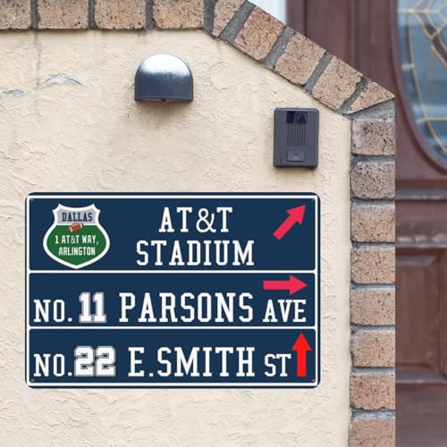 12” x 8” Cowboy Wall Decor Art Poster, Dallas Football Metal Tin Sign, Cowboy Gifts for Boys Men Home Room Decor - color: team 14
