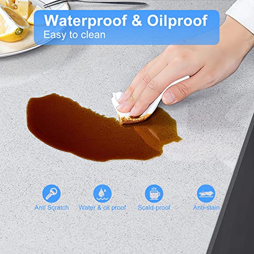 NATRKE Clear Desk Mat Pad, 27.6"x15.7" Large Transparent Computer Desk Mat Plastic Desktop Protector, PVC Writing Pad with Round Edge, Waterproof Wipeable Non-Slip Table Protector for Home Office - color: Clear, size: 27.5“ X 15.7"
