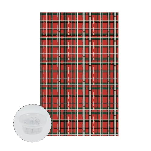 Christmas Red Plaid Pattern Sofa Headrest Protective Cover, Non Slip Sofa Headrest Covers Christmas Decoration Comfortable Furniture Slipcovers Headrest Protector 16.53 x 26.18 inch - color: Christmas Red Plaid