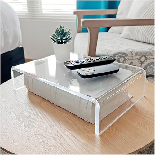 Plymor Clear Acrylic Rectangular Display Riser, 3" H x 12" W x 8" D (3/8" thick) - size: 3" x 12" x 8"