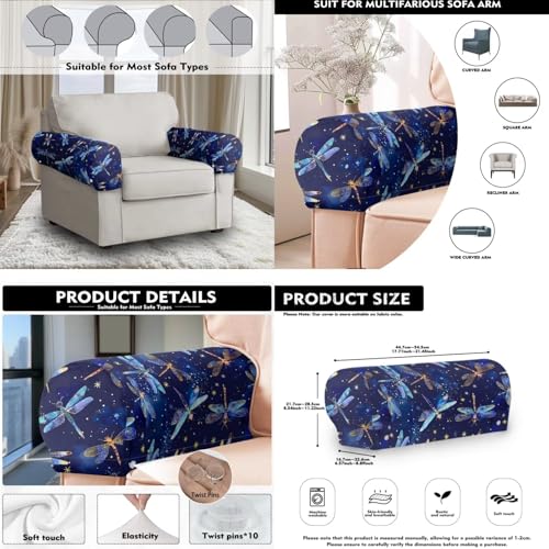 Leopard Prints Headrest Cover Sofa Armrest Cover Set Recliner Slip Cover for Headrest Chair Back Covers Office Chair Headrest Non Slip Recliner Headrests Protector Covers - color: Leopard Prints