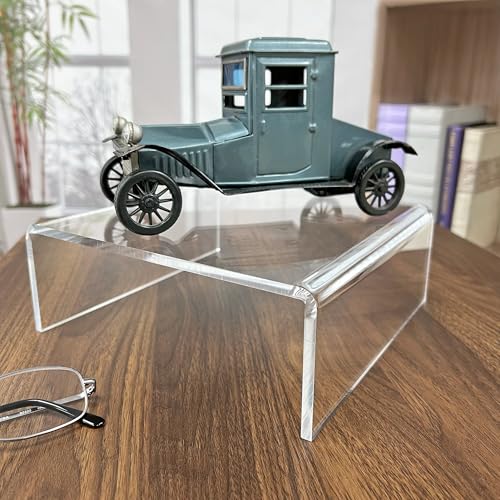 Plymor Clear Acrylic Short Square Display Riser, 3" H x 8" W x 8" D (1/4" thick) - size: 3" x 8" x 8"