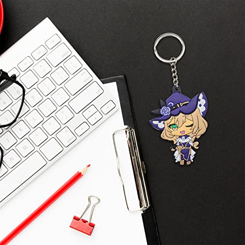 Impact Videogame Colorful Lanyard Keychains Stickers - color: Lisa