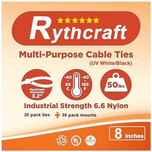 30 Pack 2 inch Zip Tie Adhesive Mounts Self Adhesive Cable Tie Base Holders with Multi-Purpose Tie wire clips with screw hole,Anchor stick on wire holder with 8 inch zip ties(Black) - color: 30 Pack 2“ Black