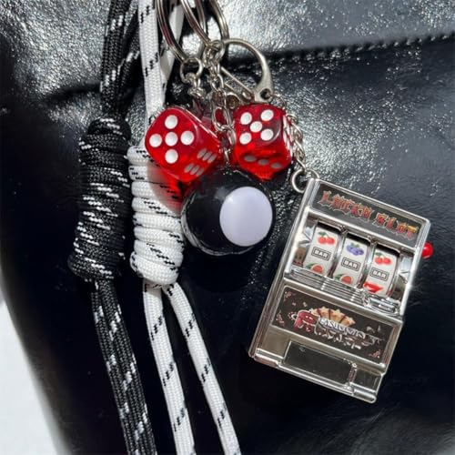 Designer Rope Bag Charms for Handbag Y2k Accessories Purse Charm Hanging Ornament Backpack Charm - color: Black Machine