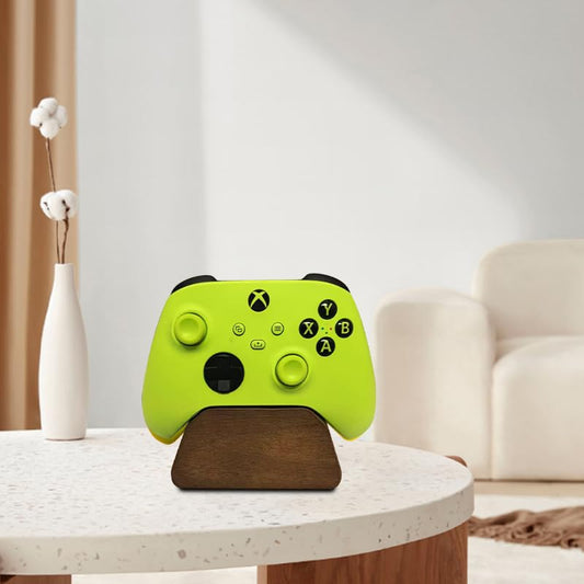 Solid wood gamepad stand, game equipment, controller stand, suitable for Xbox, PS4, PS5, is a good helper for organizing gamepads on the desk, and also the best gift for your son, husband, boyfriend - color: carbon fiber