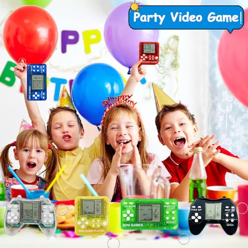 18Pcs Video Game Party Favors for Kids,Mini Game Console Keychain for Kids Boys Birthday Supplies Gaming Party Favors Classroom Prizes - style: 18 Pcs With Keychain