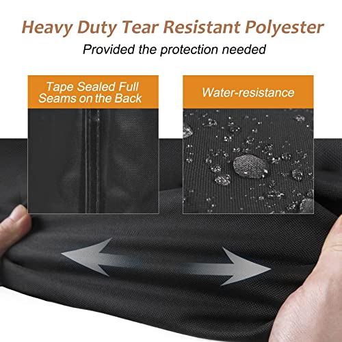 NettyPro Patio Adirondack Chair Cover Waterproof Outdoor Furniture Swivel Recliner Rocking Lounge Deep Seat Chair Cover, Fits up to 30"W x 33"D x 34"H, 2 Pack, Black - color: Black, size: 2 Pack - 30 x 33 x 34 inch