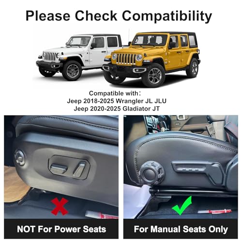 DIAMOOKY Front Under Seat Storage Organizer for Jeep Wrangler JL JLU 2018-2026 & Gladiator JT 2020 2021 2022 2023 2024 2025 2026 Accessories Hidden Center Console Organizer, 2PCS (Not for Power Seat) - size: 2018-2026 (2PCS)