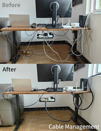 Cable Management Split Wire Loom Sleeve - Cord Hider & Protector for Desk, Pet Chew Proof, Wire Cover Organizer, Flexible Tube for Wires and Cables (3/16 Inch 12FT, Black) - color: Black, size: 3/16"-12FT