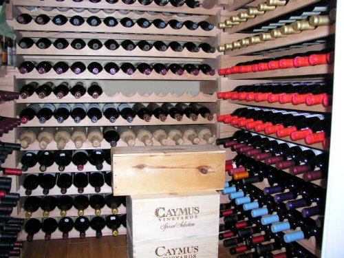 Modular Wine Rack Beechwood 40-120 Bottle Capacity 10 Bottles Across up to 12 Rows Newest Improved Model (40 Bottles - 4 Rows) - size: 40 Bottles - 4 Rows