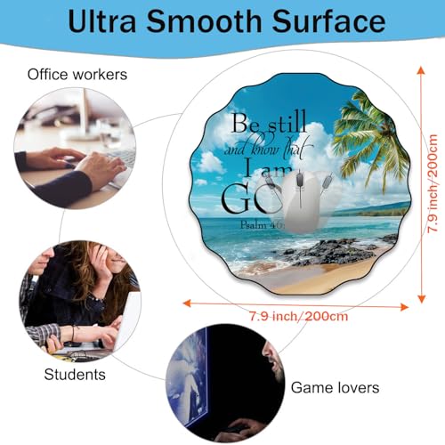 Pen Holder and Anti-Slip Mouse Pad Combination, Makeup Brush Storage Box, Tableware Storage Box, Suitable for Office and Home - Beaches and Palm trees - color: Beaches and Palm trees