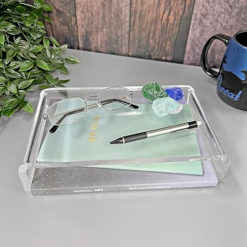 Plymor Clear Acrylic Rectangular Display Riser, 2" H x 10" W x 6" D (3/8" thick) - size: 2" x 10" x 6"