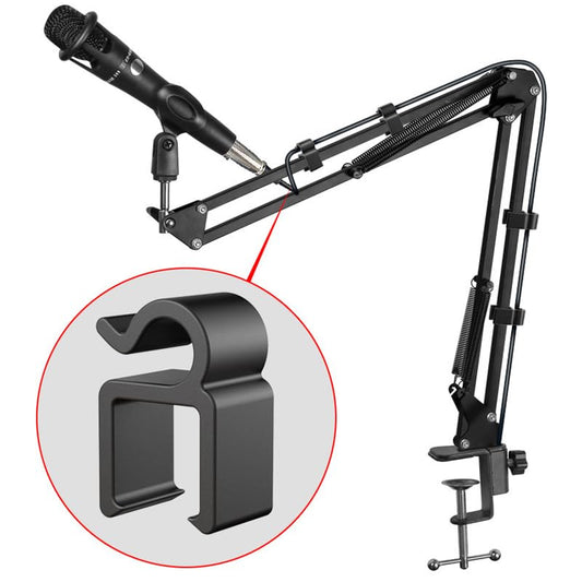 20 Pack Mic Cable Clips Microphone Cable Clip Mic Boompole Clips Wire Holder Organizer for Wired Microphone Arm Stand Vocal Dynamic Microphones Suspension Boom Scissor Mic Stand Desk Stand