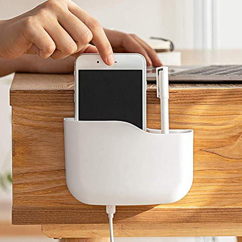 Poeland Remote Control Holder Wall Mounted Universal TV Remote Organizer Caddy Box
