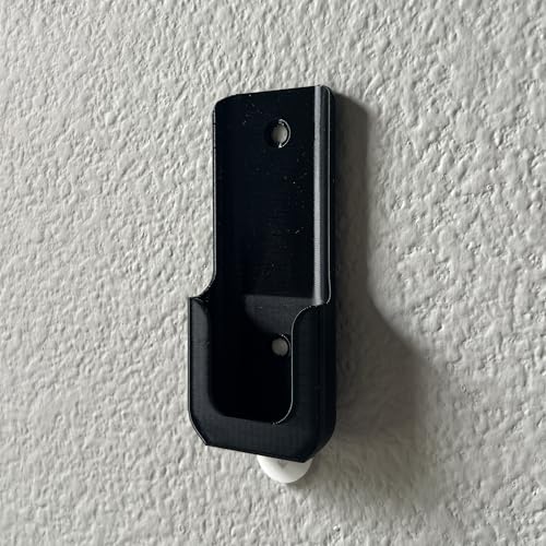 Wall Holder Mount for ARTIKA Ceiling Fan Remote (3D Printed in the USA) (Black)