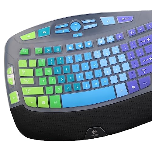 Logitech Keyboard Cover for K350, MK570, MK550 - Protective Skin - Rainbow - color: Rainbow