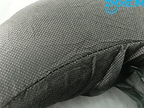 ZMDREAM Pack of 75 Fitted Disposable Massage Headrest Covers Face Rest Cradle Covers Black - color: Black