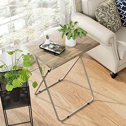 Garden 4 you TV Tray Table TV Dinner Tray with Sturdy MDF Set of 2,Eating Trays for Living Room with No Assembly Required,Small Folding Side Table 15 x 18.9 x 26in (3D,2PCS) - color: 3d, size: 2pcs