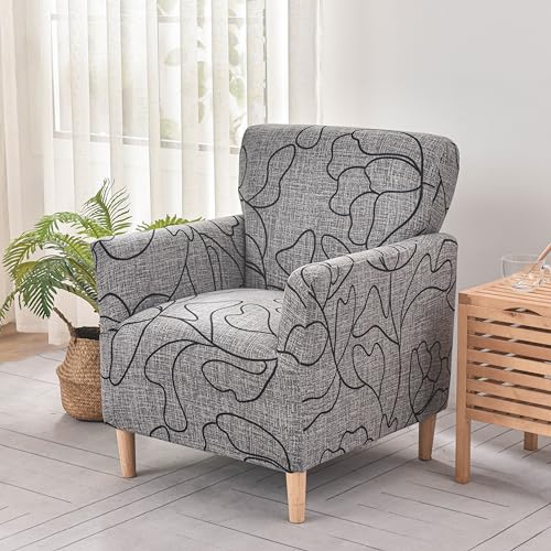 HAOYONG Banquet Armchair Slipcover Stretch Chair Covers 1-Piece Armchair Sofa Covers Soft Arm Chair Cover Removable Washable Single Couch Covers Furniture Protector for Living Room - color: 102, size: Set of 1