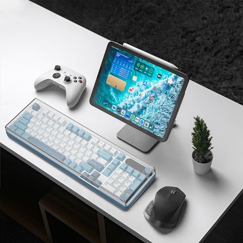 Geekria Keyboard Dust Cover, Clear Acrylic Keypads Cover for Computer Mechanical Keyboard, Compatible with RK Royal KLUDGE S98, Aula F99 Pro, EPOMAKER Galaxy100, Keychron Q5 Pro / Q5 Max
