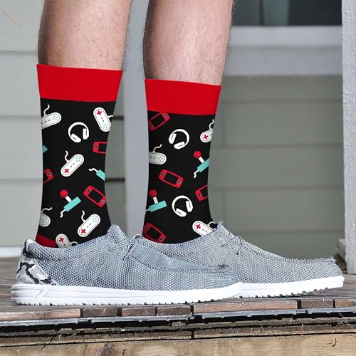 Gamers Gifts for Men, Boys - Gifts for Gamers - Gaming Socks, Stocking Stuffers for Men, Boyfriend, Son Gaming Novelty Socks - color: Gaming02