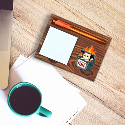 Could Be Worse Desk Decor, Funny Sticky Note Holder for Coworker Office Gift, Memo Pad Holder Desk Organizer Work Accessory STYW11 - style: Could Be Worse Desk Decor