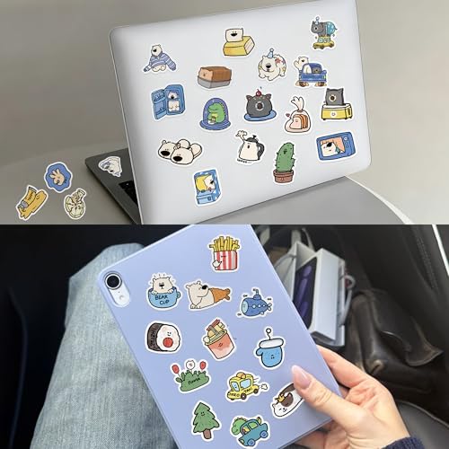 Kawaii Animal Mini Stickers, 100Pcs Cute Cartoon Vinyl Waterproof Stickers for Laptop Water Bottle Journals Scrapbooks Gifts for Adults - style: Mini Animal Stickers