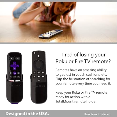 TotalMount Remote Holder for Roku and Fire TV Remotes