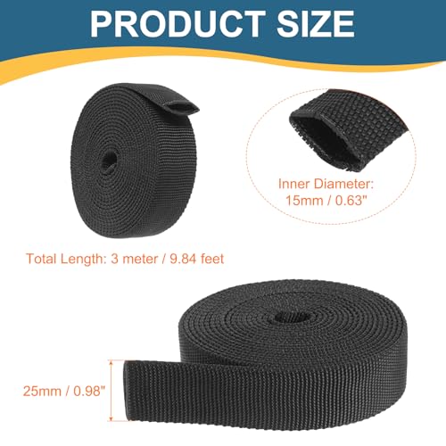 HARFINGTON Nylon Protective Hose Sleeve 0.6" ID 10FT Cable Cover Sheath Hydraulic Hose Protector Wrap for Welding Cord Tig Torch Hydraulic, Black - size: 0.6" ID 10FT