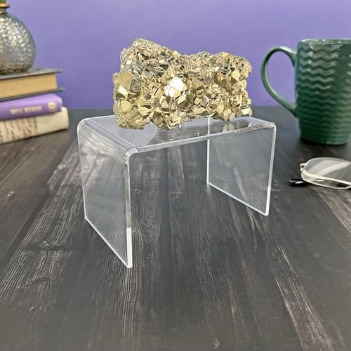 Plymor Clear Acrylic Rectangular Display Riser, 3" H x 4.5" W x 3" D (1/8" thick) - size: 3" x 4.5" x 3"