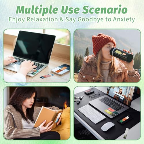 72 Pieces Anxiety Sensory Stickers with Storage Box - Sensory Stickers 2 Textured Surface - Fidget Strips for Office & Classroom Desk Adult Stress (Landscape) - style: Landscape Style