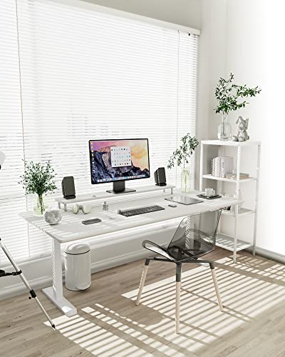 YSAGi Non-Slip Leather Desk Pad XL Size, Waterproof Laptop Computer Desk Keyboard Mat, Table Protector Blotter Mat, Large Mouse Pad for Office/Work/Home/Decor(White, 47.2" x 23.6")-No Band - color: White, size: 47.2" x 23.6"