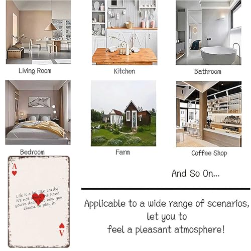 Funny Metal Signs Ace Positive Saying Posters Wall Art Tin Sign For Home Room Office Decor 8x12inch