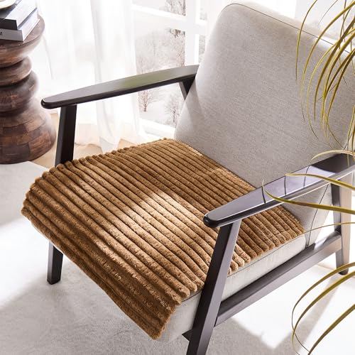 100% Waterproof Couch Arm Covers 2pcs, Fuzzy Chair Arm Covers Thick Soft Recliner Chair Armrest Protectors, Non-Slip Couch Armrest Cover Pet mats for Sofa (Coconut, 22" x 22" 2 Pack) - color: Coconut, size: 22" x 22" 2 Pack