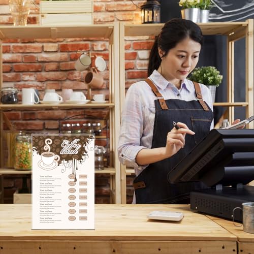 Qilery 4 Pcs Acrylic Sign Holder Clear Display Stand Frame Table Top Slant Back Plastic Sign Holder Flyer Document for Menu Workers Teachers Office School Desktop (11 x 17 Inch) - size: 11 x 17 Inch