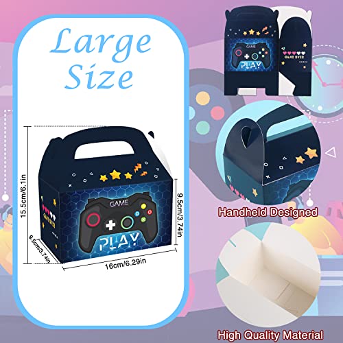 12 PCS Video Game Party Decorations - Controller Treat Gift Boxes, Gaming Theme Birthday Supplies, Candy Box for Baby Shower