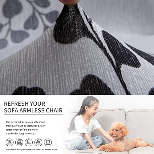 Eco-Ancheng Chair Slipcover, Removable Armless Accent Chair Cover, Polyester and Spandex, Print, Modern, Durable, Machine Washable, Chair Slipcover for Living Dining Room Hotel - color: A2