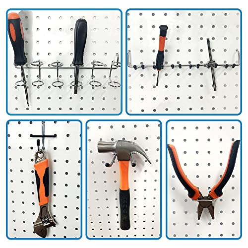 258pcs Pegboard Hooks, Pegboard Accessories Organizer Kit, Pegboard Set for Organizing Various Tools, Metal Pegboard Hooks Assortment, Peg Board Bins, Peg Lock