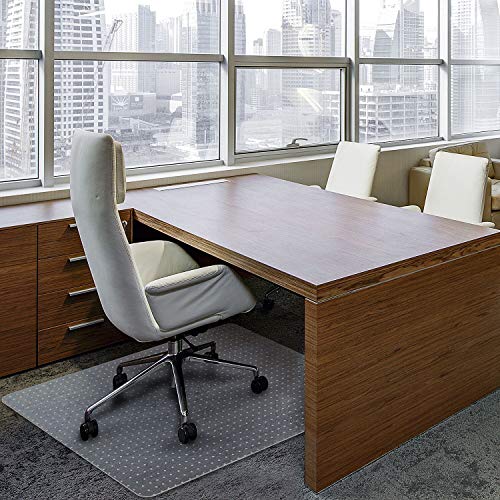 Azadx Carpet Floor Chair Mat for Low, Standard and No Pile Carpeted Floors - Plastic Desk Chair Mat for Easy Rolling - Durable Carpet Protector (30 x 48'' Rectangle) - size: 30" x 48'' For Carpet