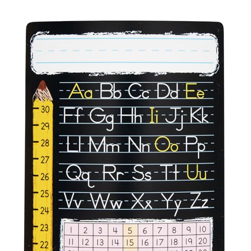Really Good Stuff Vertical Chalkboard-Style Desktop Helpers, Vinyl, Self-Adhesive- Set of 24 - Primary - color: Verticle