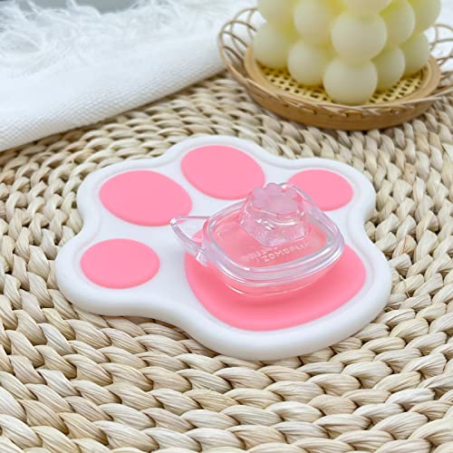 SYA Cute Cat-Claws Keycap 3D Model OEM Profile Keyboard Key Cap for Cherry MX Switches Mechanical Gaming Keyboard Catpaw ESC-Key Keycap (Translucent-Pink, 1pcs) - color: Translucent-Pink-1pcs