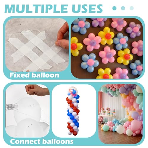 Crtiin 10 Pack Large Balloon Arch Clips 3.5 Inch Heavy Duty Clip and 300 Pcs Clear Rubber Bands for Balloon Arch Frame Garland Wall Birthday Decorations Crafts Woodworking - size: 2.17 - 6.69 Inches