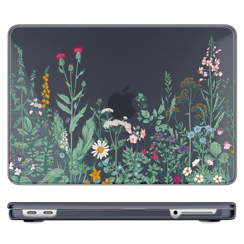 DONGKE Compatible with MacBook Neo 13 Inch Case 2026 A3404 A18 Pro chip & Touch ID, Plastic Hard Shell with Keyboard Cover, Screen Protector & Dust Plugs, Garden Floral - color: Garden Floral