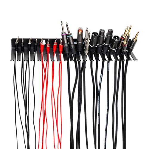 Gator Frameworks Wall Mountable Cable Hanger and Organizer with 19 Cable Slots, Ranges from 5-9mm Spaces (GFW-CABLEHANGER) - style: (19) Cable Slots