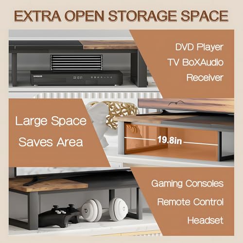 aboxoo 45" TV Riser for 32-60 inch TV, TV Riser Stand Shelf, Tabletop TV Stand Riser, Computer Monitor Table for Home Living Room, Study Office (Brown) - color: Brown, size: 45 inch