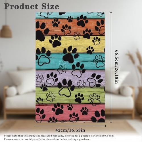 Dog Paw Recliner Headrest Cover Brown Headrest Covers for Recliners Wood Print Easy to Install Couch Head Rest Covers Pet Scratch Resistant Sofa Head Protector 2 Pcs - color: Dog Paw Wood Print