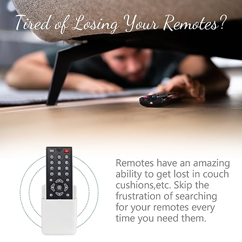 3 Pack Remote Control Holder, TV & Wall Pen Storage Accessories for Home Office School, White - color: white&3pcs
