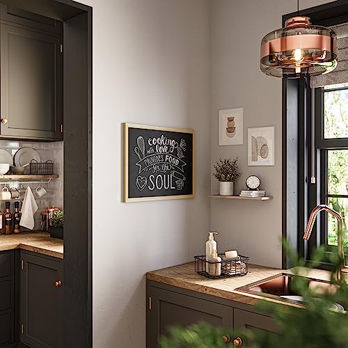 U Brands Chalkboard, 18" x 24" Inches, Light Birch Wood Frame (310U00-01) - style: Chalkboard