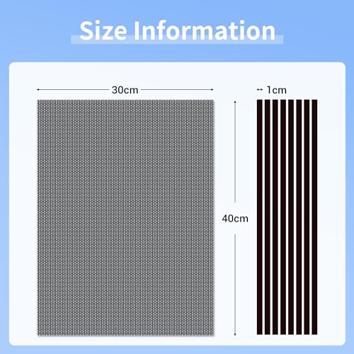 PC Dust Filter 400x300mm, 4Pack DIY PC Case Dust Mesh Filter PVC Dustproof Filter Cover Cooler Fan Grills with Magnetic Strip for Computer PC Case Speaker(PVC, 400 * 300mm, 4pcs, Black) - color: Black, size: 4pcs - PVC+Magnetic Strip